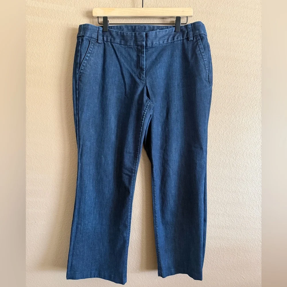 J. Crew Dark Indigo City Fit Jeans Size 16